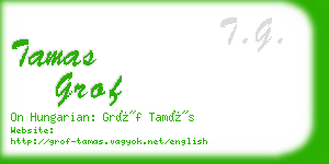 tamas grof business card